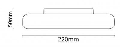 Etne led plafond måttskiss
