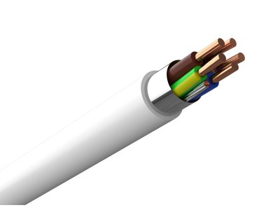 exlq elkabel 5g2,5 50m 16a vit halogenfri 5-led