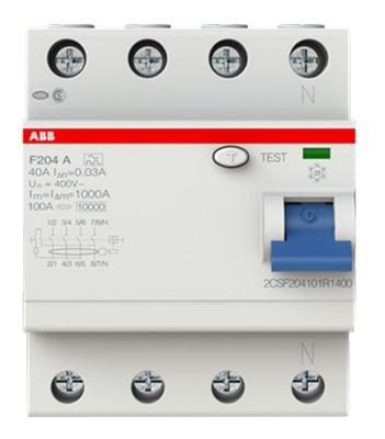F204A ABB JFB 4-pol 10ka 8012542783503 2CSF204101R1400