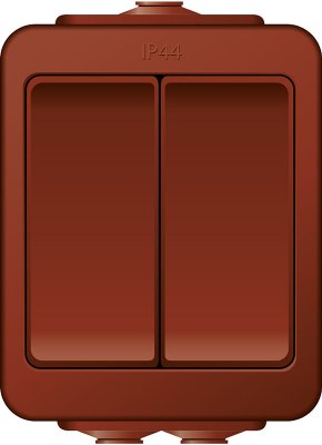 faluröd strömbrytare IP44 kron norwesco 7394438610195