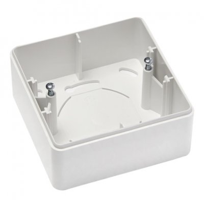 Förhöjningsbox 35mm för Gigamedias datauttag E5117516 och E5117519. Används för utanpåliggande montage. Färg vit..jpg