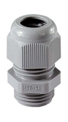 Förskruvning M20 grå IP68 rutab