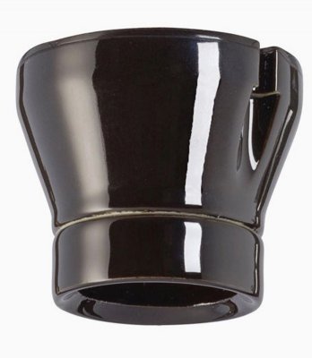 fotlamphållare svart porslin e27 ifö electric