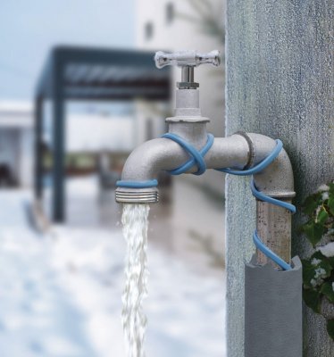 frostskydd av rör med devi pipeheat 10 v3