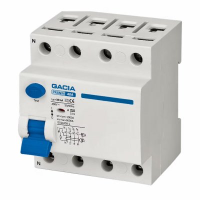 gacia jordfelsbrytare 4-p 40a 30ma typ a pr8nm 4p 7350129021954