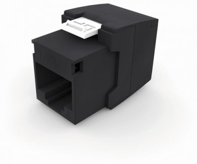 Gigamedia modularjack finns även med svart front, passar bra till antracit