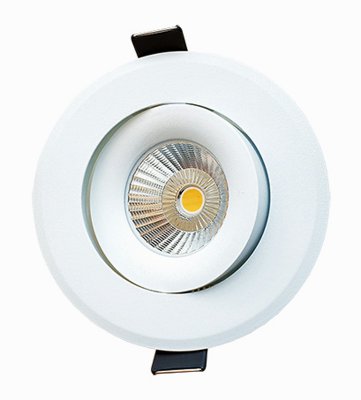 glow downlight 2700k vit tilt 550lm