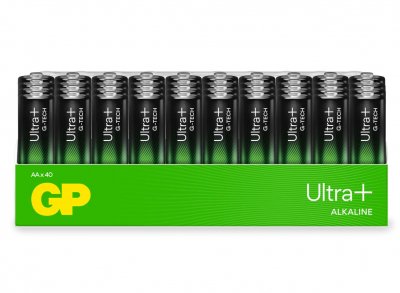 GP-Ultra Plus Alkaline AA-batteri LR06 40-pack