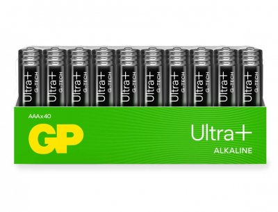 GP Ultra Plus Alkaline AAA batteri 40-pack