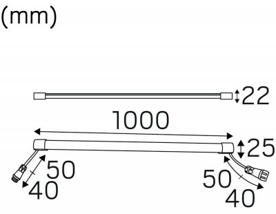 Heatline 100 måttskiss
