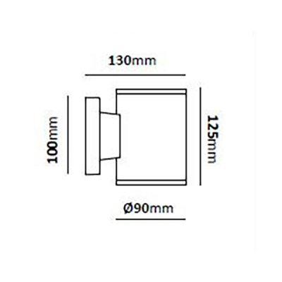 Heron I LED måttskiss