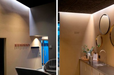 hide-a-lite ledstrip 24vip 20 exempel montering i badrum