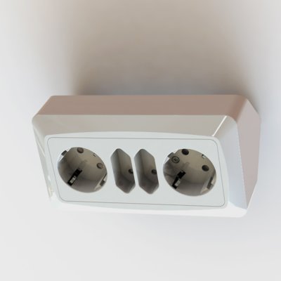 hörnbox 2 jordade uttag och 2 euro uttag polarvit ral 9016 art et1890149