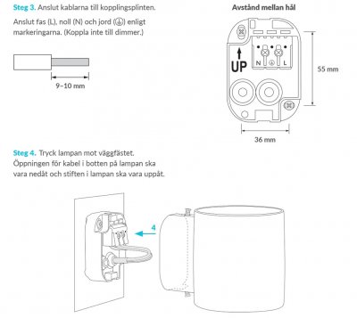 inkoppling plejd OUT-01-W vit steg 2