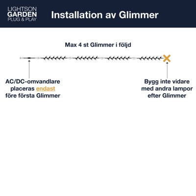 instuktioner lightson glimmer 5044 svenska