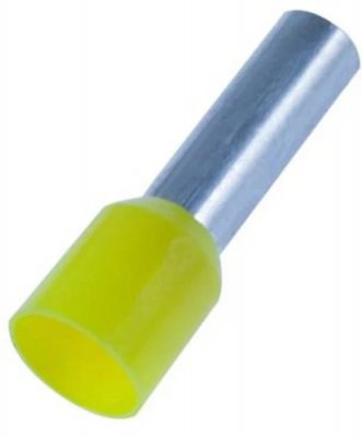 isolerad ändhylsa 1,0mm2 gul Typ AT1,00-14