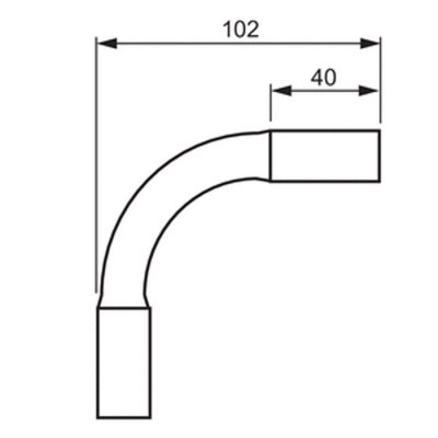 jmkl20hf 6438199008288 20mm rörböj 90 grader.