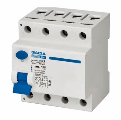 jordfelsbrytare 4-pol 25a 30ma 10ka typ a