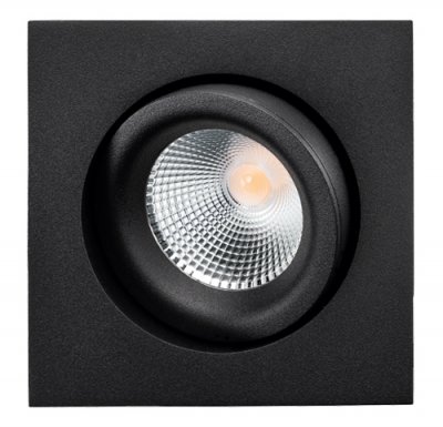Junistar Square Lux Svart 7W