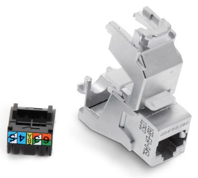 Keystoneuttag Cat6A STP Eurolan 16B-EA-04SL