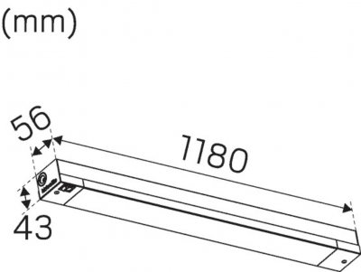 kitchen line basic 1180mm 14w led