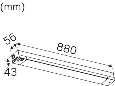 kitchen line basic 880mm 12,5w led