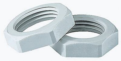 jacob gmbh kontramutter metrisk ljusgra pa6 ral 7035 glasfiberförstarkt