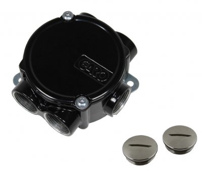 kopplingsdosa lättmetall locus 5 svart ip67 353968 7331185224114