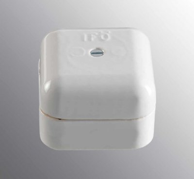 kulodosa porslin fyrkantig vit 50mm 7312901790755