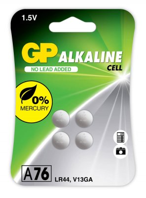 lr44 v13ga a76 batteri 4-pack gp alkaline 4891199162473