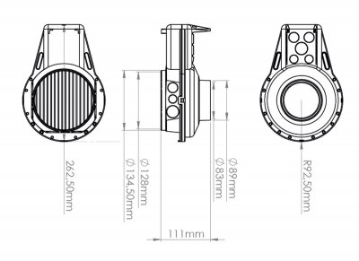 måttskiss ingjutningsbox för downlight 7021989001188