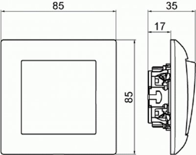 måttskiss abb saga trapp komplett vit 6438199011219