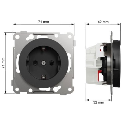 måttskiss-elko-one-1-vagsuttag-jordat-16a-svart-eko50130-7020161501300