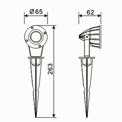 måttskiss lightson 5002 luminus 7340110600169
