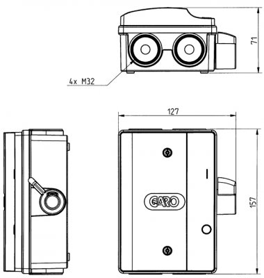 Måttskiss SBG 325GH 25A