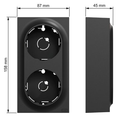 measurments 2-f hög elko one svart eko50029 7020160500298