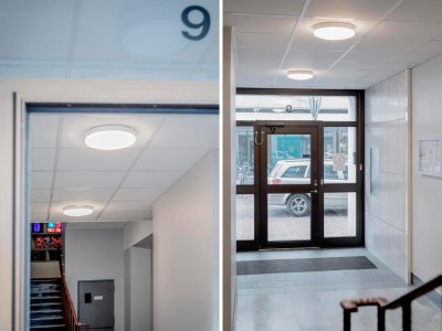 hide a lite moon basic recycled e27 plafond monterad i trapphus