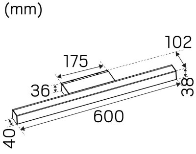 Mirro IP44 Hide-A-Lite måttskiss