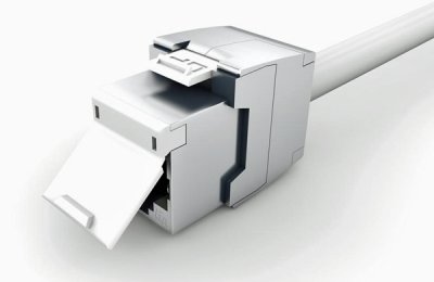 Modularjack KAT6A RJ45 slim Keystone