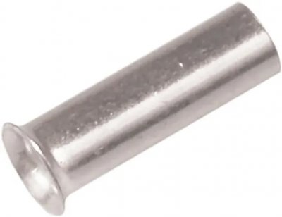 oisolerad ändhylsa silverplatterad