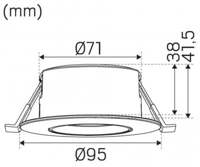Optic G2 L Quick ISO måttskiss lampa