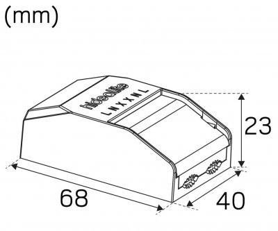 Optic-S Quick ISO drivdon måttskiss i millimeter
