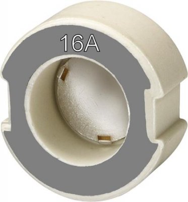 Passdel D II, 16 A, Grå