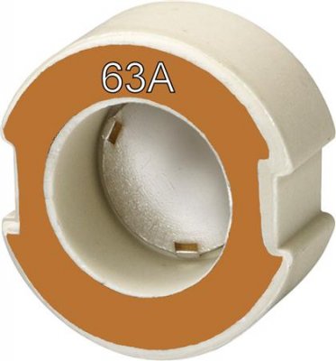 Passdel D III, 63 A, Koppar