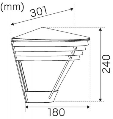 Pave Wall Deco IV måttskiss hide-a-lite