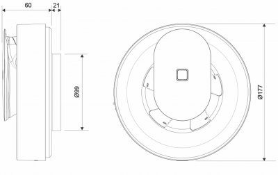pax levante 50 måttskiss badrumsfläkt