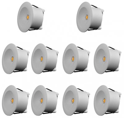 Q-32MW-10 10-pack 3000K minispot i fönster