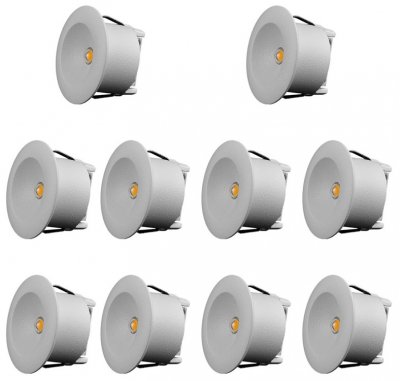 Designlight Q-33MW-10 10-pack 2700K minispot i fönster