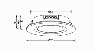 Q-36 Designlight måttskiss millimeter elgrossisten.se