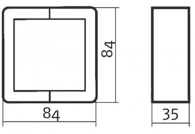 Ram-1F 35mm RS renvit elgrossisten.se